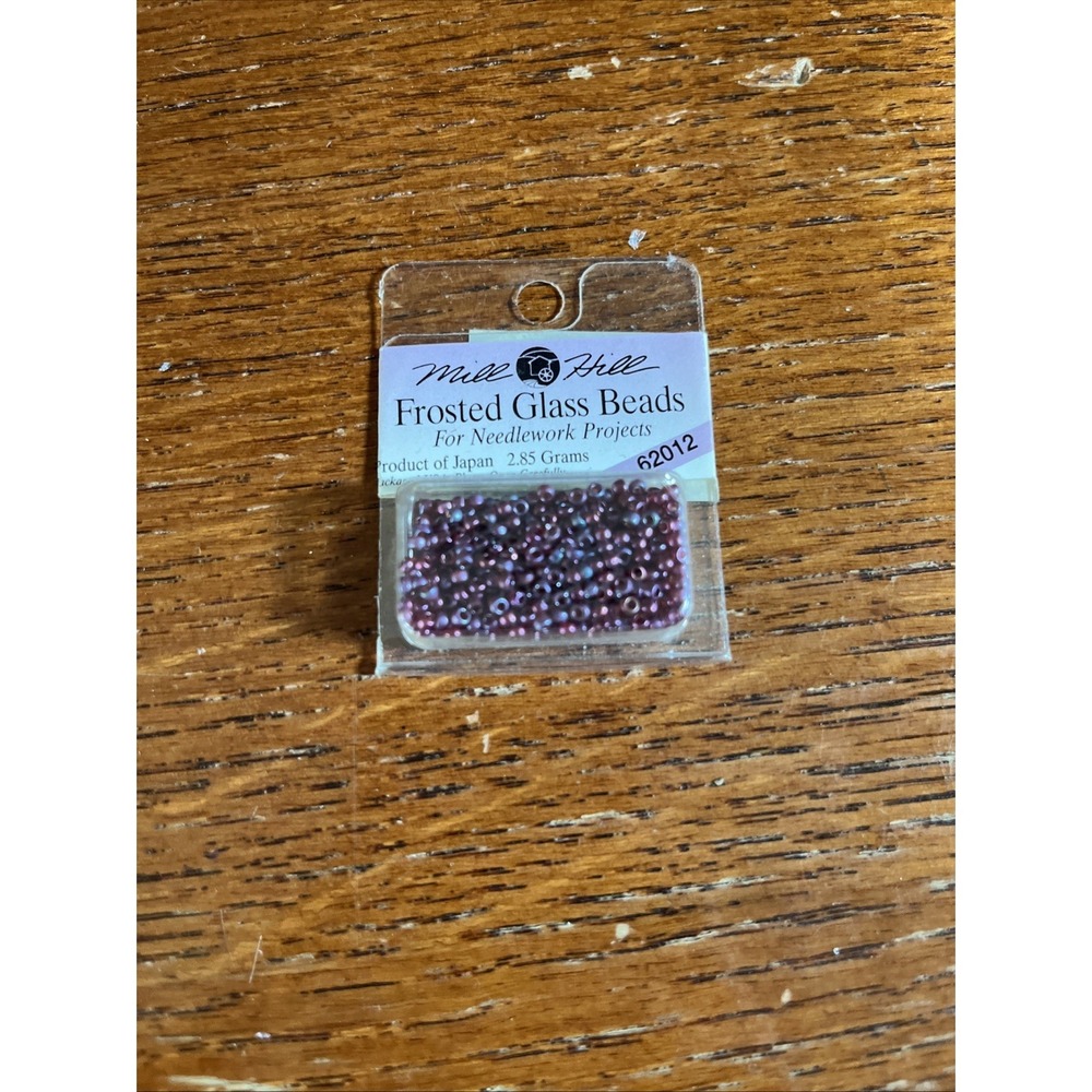 Mill Hill Frosted Glass Beads 4.25g Royal Plum #62012